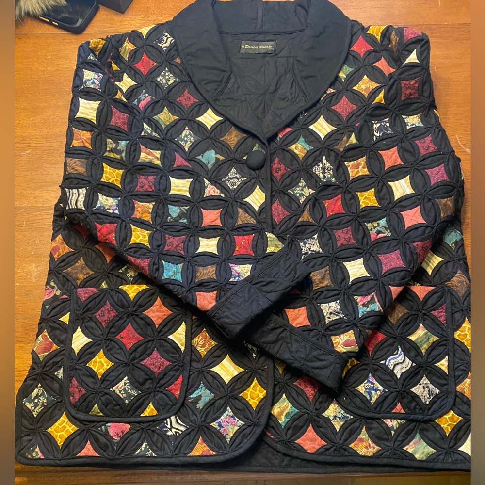 VTG Donna Sharp Quilted Patchwork Coat - image 4